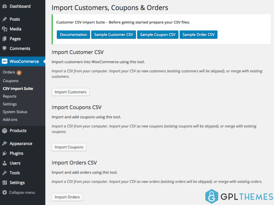 woocommerce customer coupon order import suite
