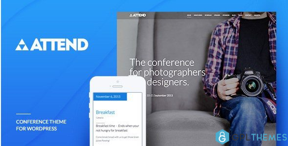 Conference Event WordPress Theme Attend