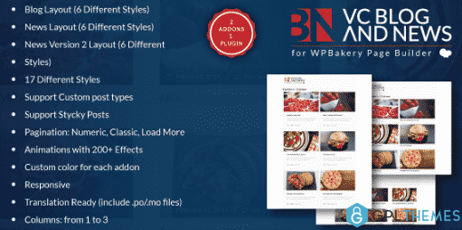 Blog and News Addons for WPBakery Page Builder WP