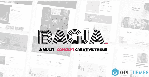 Bagja Responsive Multi Concept One Page Portfo