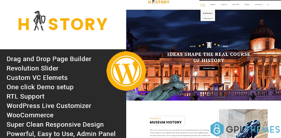 History Museum Exhibition WordPress Theme