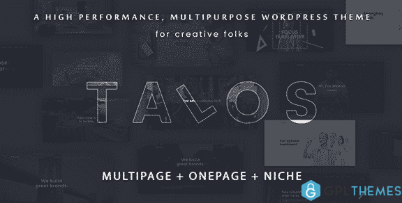 Talos Creative Multipurpose WordPress Theme