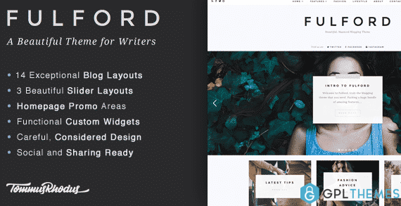 Fulford Responsive WordPress Blogging Theme