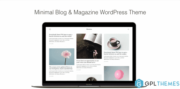 Maxima Minimal Blog and Magazine WordPress Theme