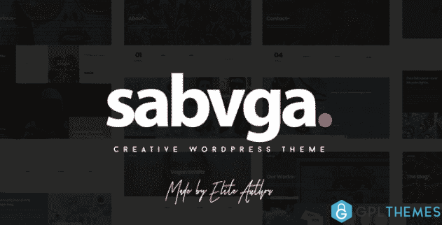 Sabvga Modern And Creative Portfolio Theme