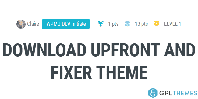 WPMU DEV Fixer WordPress Theme