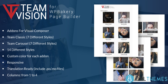 Teamvision Team Addons for WPBakery Page Builder