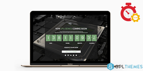 Responsive Coming Soon Landing Page for WordPress
