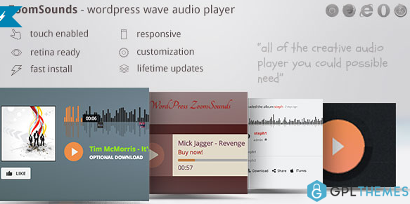ZoomSounds WordPress Wave Audio Player