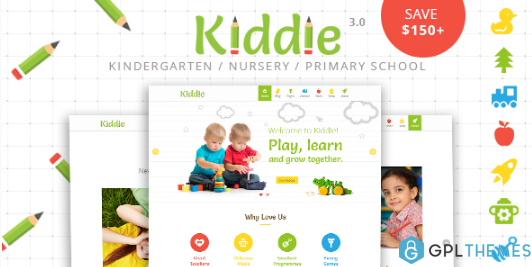 Kiddie Kindergarten WordPress Theme