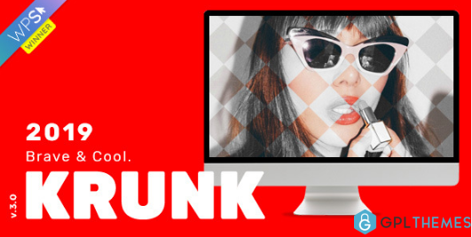 Krunk Brave Cool WordPress Blog Theme