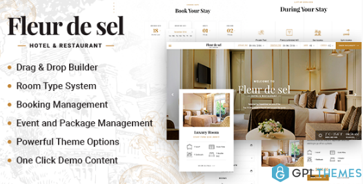 Fleurdesel Hotel Booking WordPress Theme