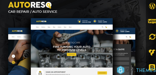 Autoresq Car Repair WordPress Theme