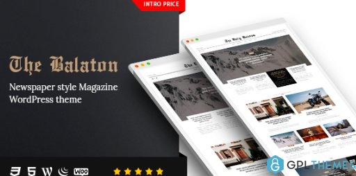 Balaton Newspaper style Magazine WordPress Theme
