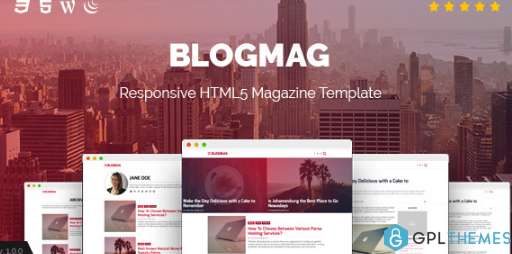 BlogMag Responsive Blog and Magazine WordPress Theme