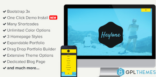 Heylone One Page Parallax WordPress Theme