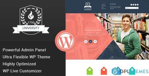 Lacero Education University WordPress Theme