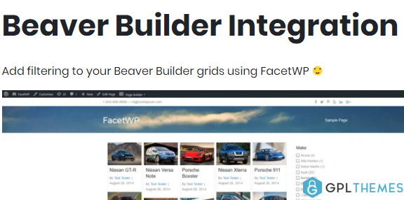 FacetWP Beaver Builder Integration