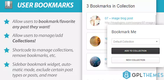 UserPro WordPress User Bookmarks Add on