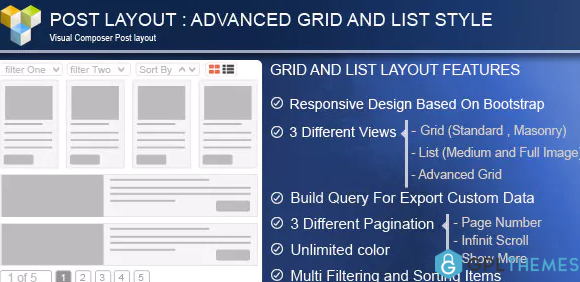 PW GridList Post Layout For Visual Composer