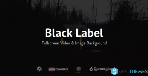 Black Label Fullscreen Video Image Background
