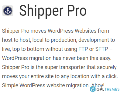 WPMU DEV Shipper WordPress Plugin