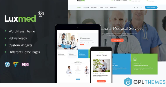 LuxMed Medicine Healthcare WordPress Theme