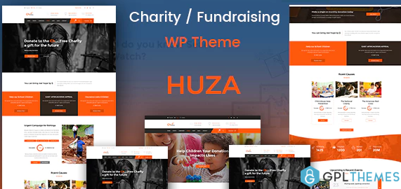 Huza Charity Responsive WordPress Theme