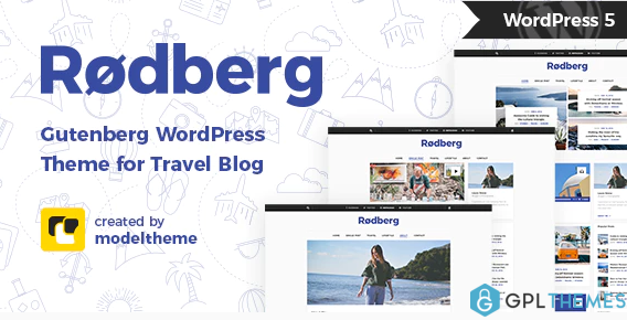 Rodberg Travel Blog WordPress Theme Gutenberg Compatible