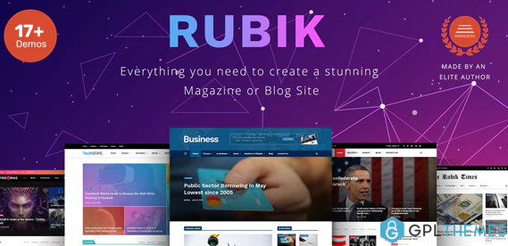 Rubik A Perfect Theme for Blog Magazine Website