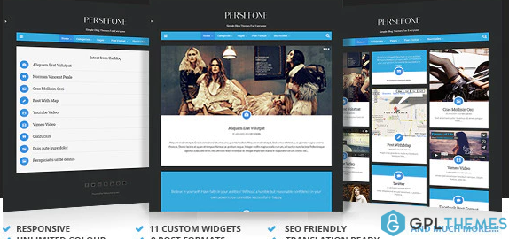 Persefone Responsive WordPress Blog Theme