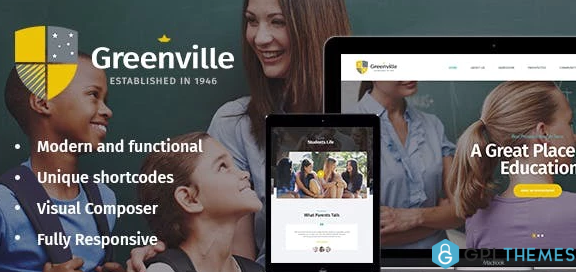 Greenville A Private School WordPress Theme