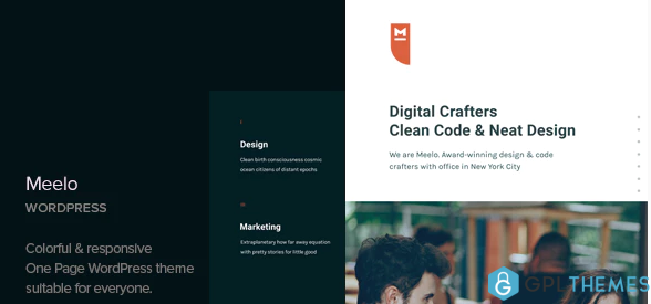 Meelo Corporate One Page WordPress Theme