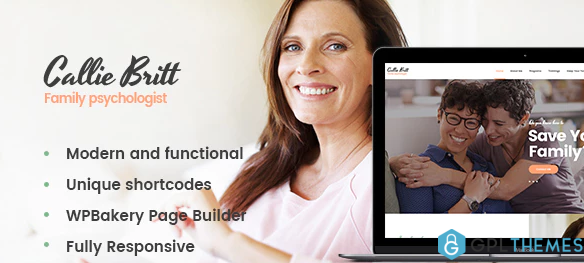 Callie Britt Family Counselling Psychology WordPress Theme