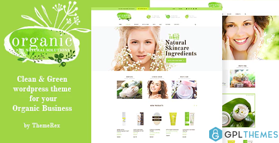 Organic Beauty Store Natural Cosmetics WordPress Theme
