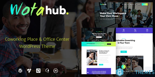 WotaHub Coworking Space WordPress Theme