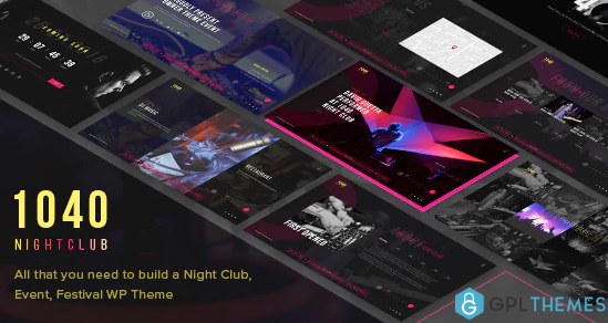 1040 Night Club DJ Music Festival WordPress Theme
