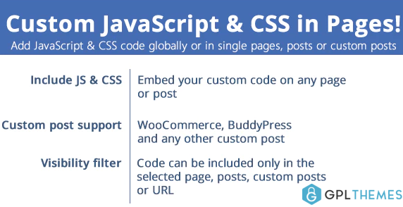Custom JavaScript CSS in Pages