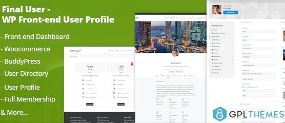 Final User WP Front end User Profiles