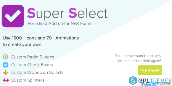 NEX Forms Super Selection Form Field Add on
