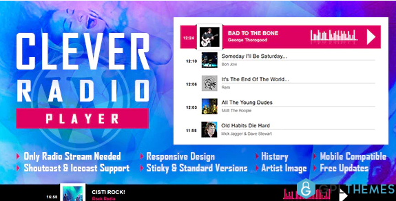 CLEVER HTML5 Radio Player With History WP Plugin