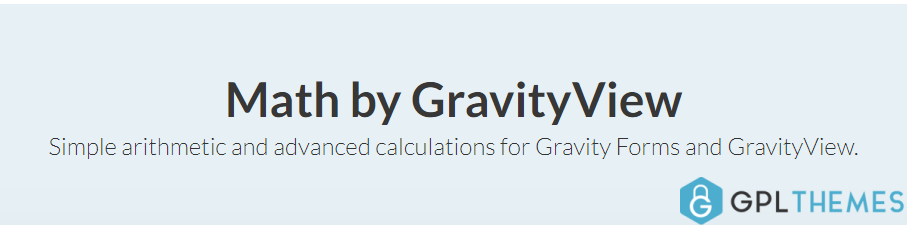 Math by GravityView