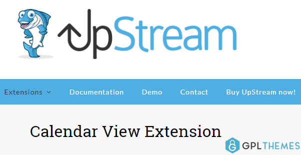 UpStream Calendar View Extension