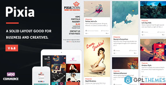 Pixia Showcase WordPress Theme