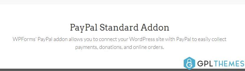 WPForms PayPal Standard Addon