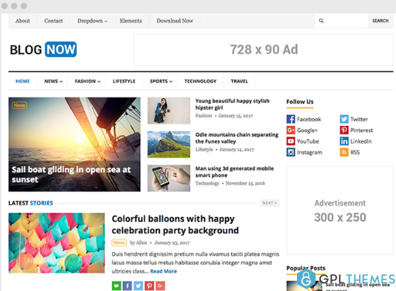 HappyThemes BlogNow Pro