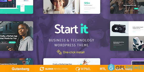 Start It Technology Startup WP Theme