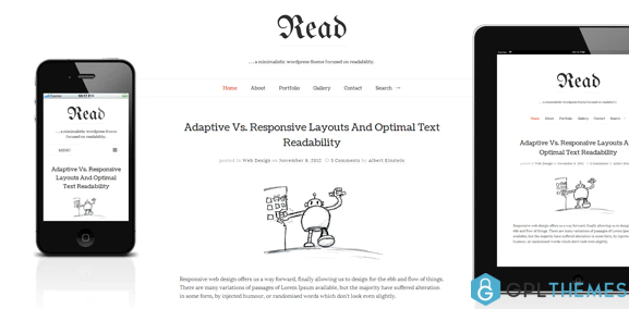 Read WP Minimalist WordPress Blog Theme