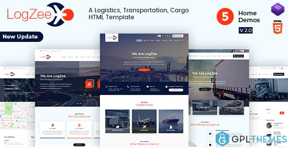 Logzee Logistics Cargo WordPress Theme