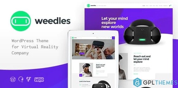 Weedles Virtual Reality Landing Page Store WP